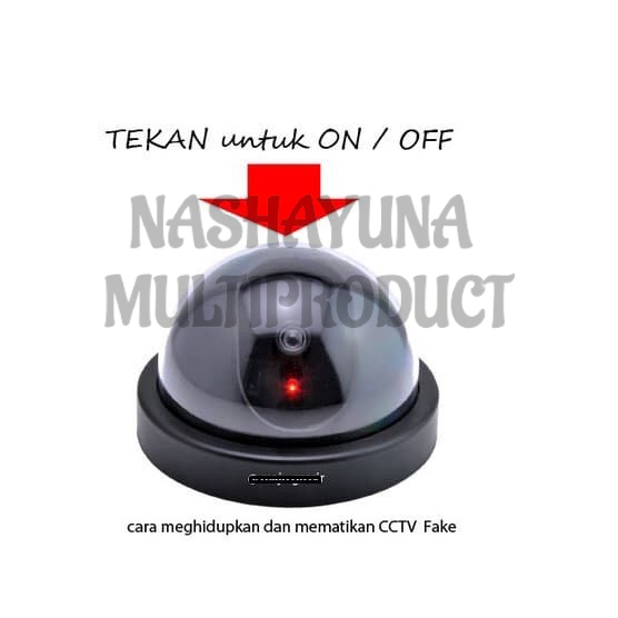 Promo Terbaru!!! Fake CCTV Camera Security Dummy Palsu / CCTV Tiruan Dengan Lampu Titik Merah Berkedip Anti Maling Berkualitas Terbaik