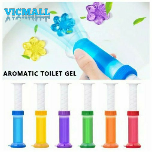 VICMALL - AROMATIC TOILET GEL / Gel Pengharum Toilet / Gel Pembersih Kloset / Suntik Gel Pembersih WC Toilet Gel Cleaner Pewangi Aromatic Pembersih Pewangi Closet Anti Bau