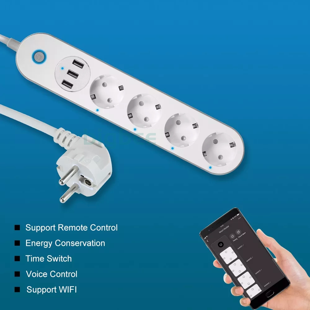 [COD] Smart Extension Power Strips (Smart Stop Kontak, WIFI)