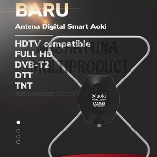 Antena TV digital Analog Dalam / Luar Aoki AT 3000