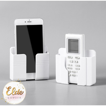 ELDE - Phone Holder &amp; remote tv Tempel Dinding Rak Serbaguna HP handphone