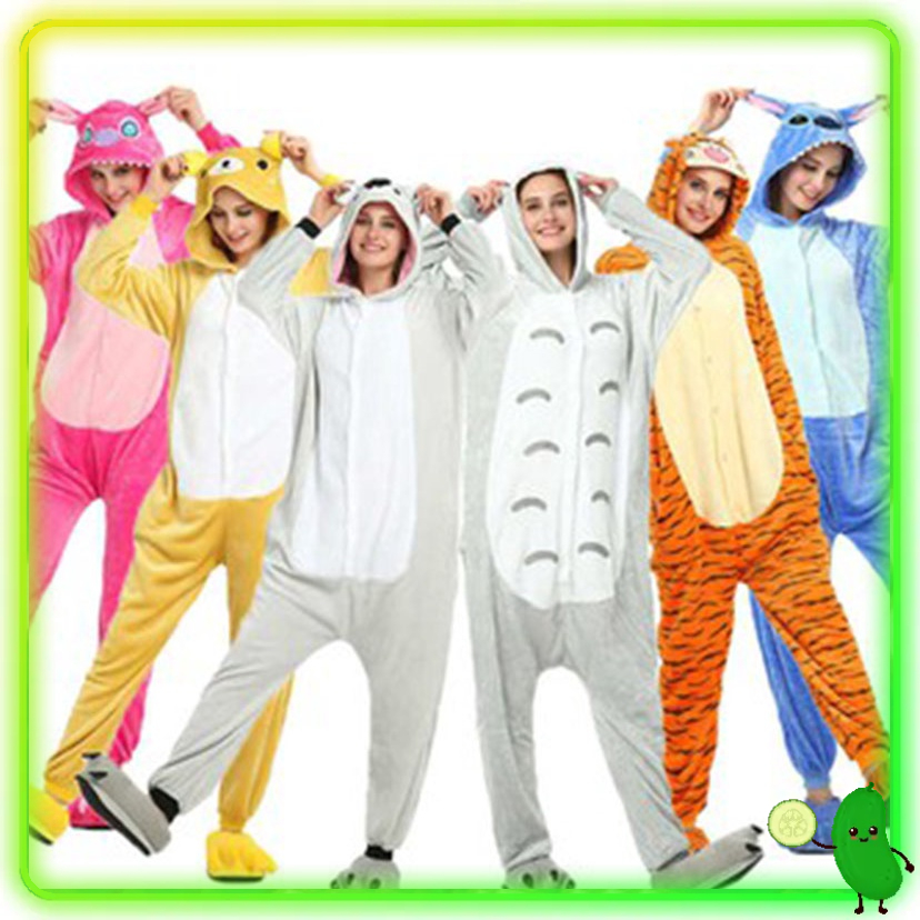 Baju Onesie Kostum Piyama Dewasa Karakter 1 Cow Giraffe Panda Owl Frog Totoro Elephant Minion Pikach