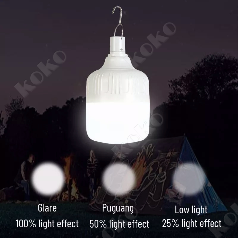 【penjual lokal】Lampu Emergency Bulb LED 100W 300W 400W 500W / Lampu Indoor Outdoor 100W / Rechargeable Lampu 500W / Lampu 300W Bulb / Lampu Darurat 100 WATT lampu emergency led