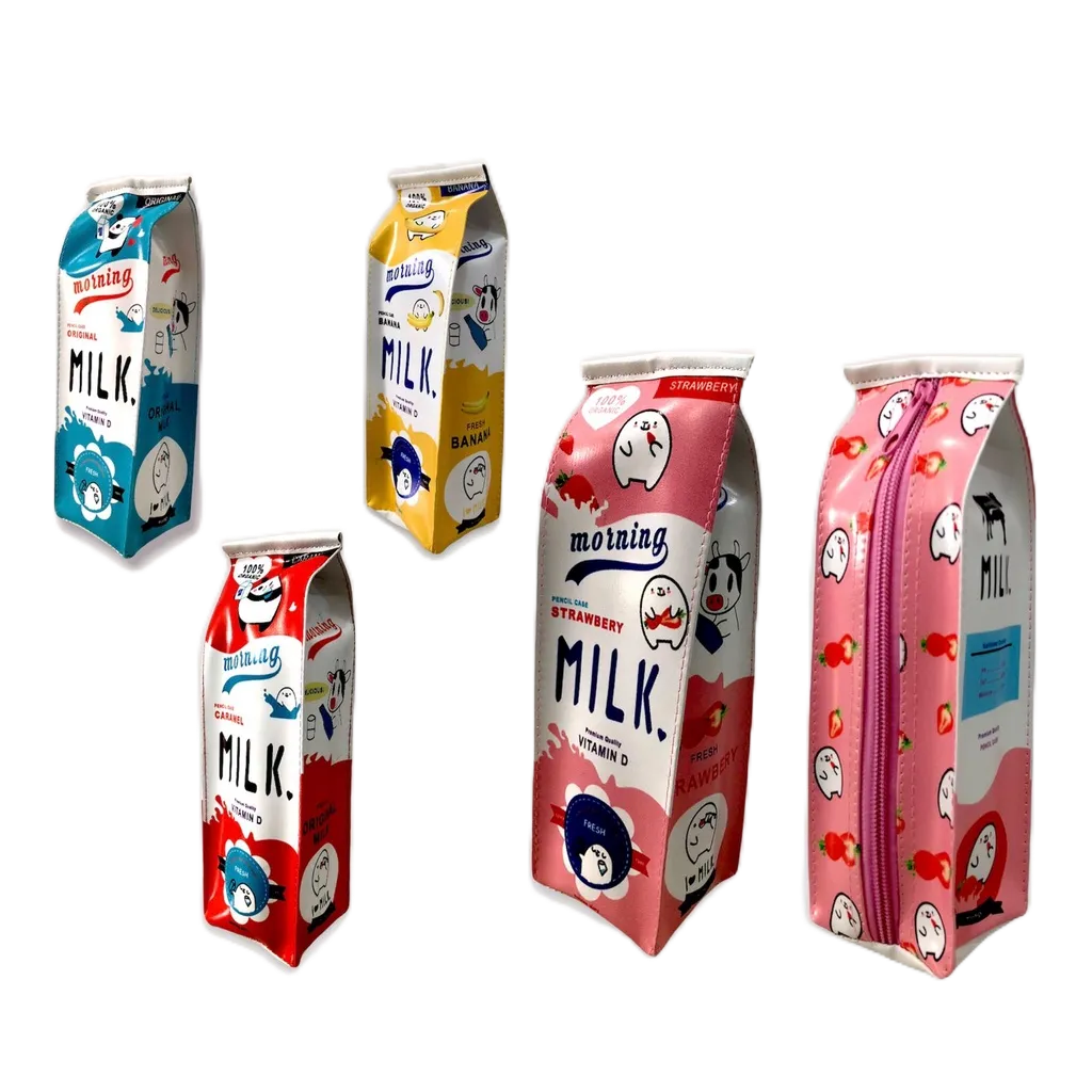 

Kotak Pensil Resleting Motif Kotak Susu