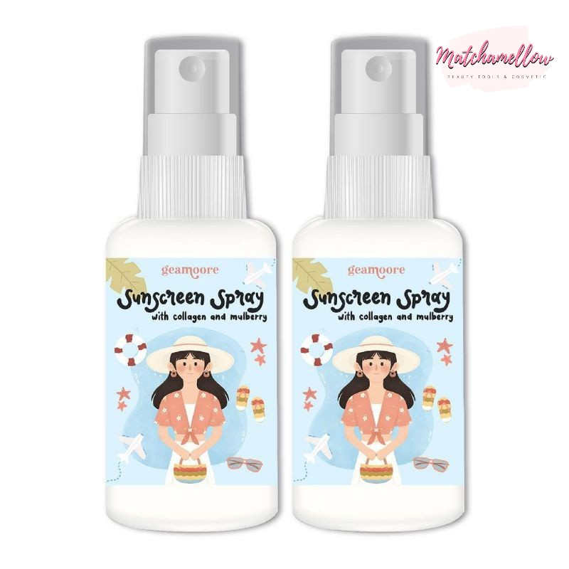 ❄️MATCHA❄️ GEAMOORE SUNSCREEN SPRAY - TABIR SURYA GEAMOORE THAILAND 30ML BPOM