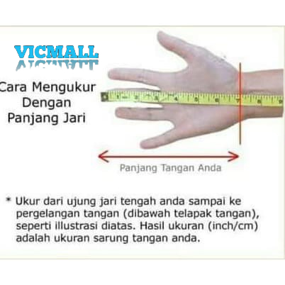 VICMALL - Sarung Tangan Karet Panjang Silikon Latex Cuci Piring Anti Air Dotted