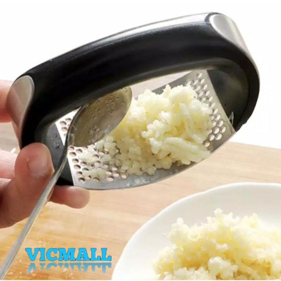 VICMALL - Garlic Press Stainless / Alat Peras Penghancur Bawang Garlic Crusher