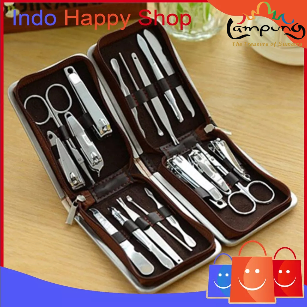 ⭐️𝐈𝐇𝐒 𝟐𝟓𝟏 𝐋𝐚𝐦𝐩𝐮𝐧𝐠⭐️Gunting Kuku Set 9in1 Nail Scissors Set Stainless Steel Alat Perawatan Kuku