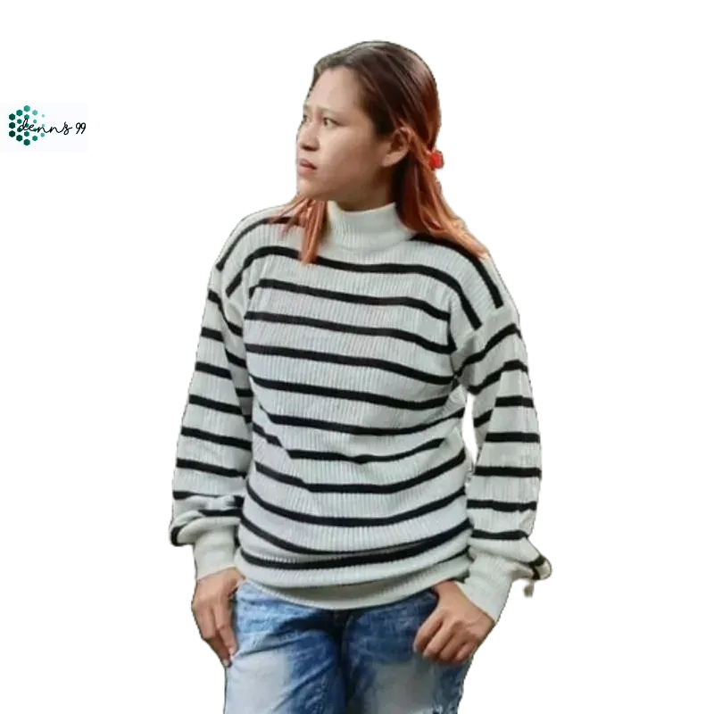 SWEATER RAJUT WANITA / ATASAN WANITA / BAYONETA STRIP