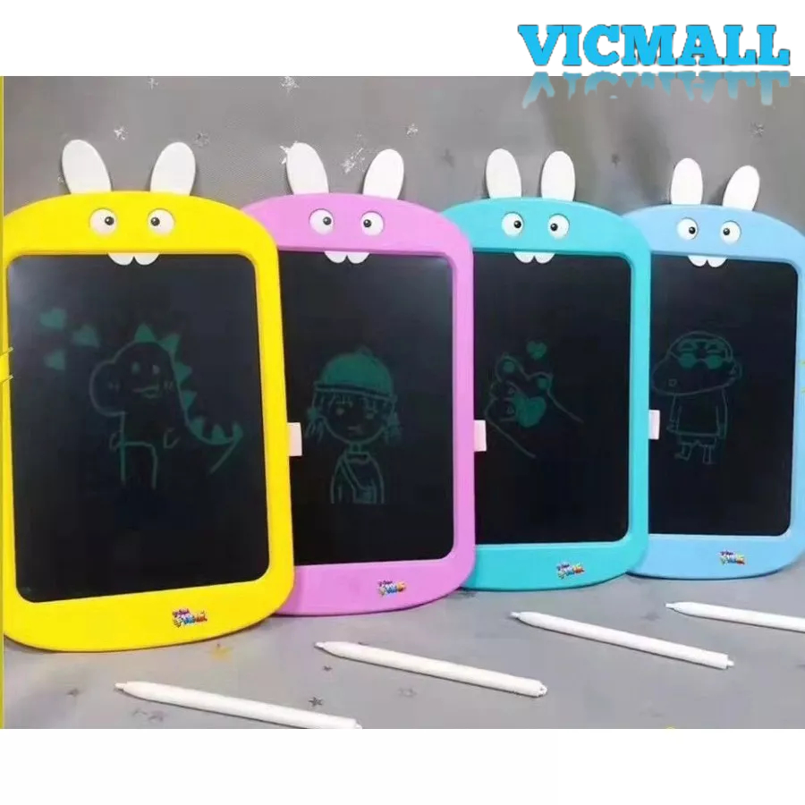 VICMALL - LCD Drawing Writing Tablet 8.5 Inch Mainan Papan Tulis Hapus Board Digital Pad Edukasi Pen Gambar