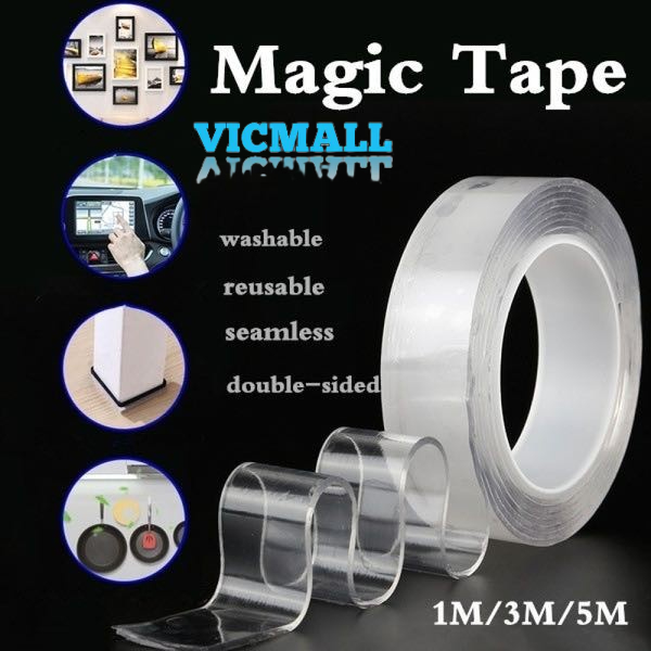 VICMALL - Magic Tape Selotip 1 meter Magic tape Serbaguna