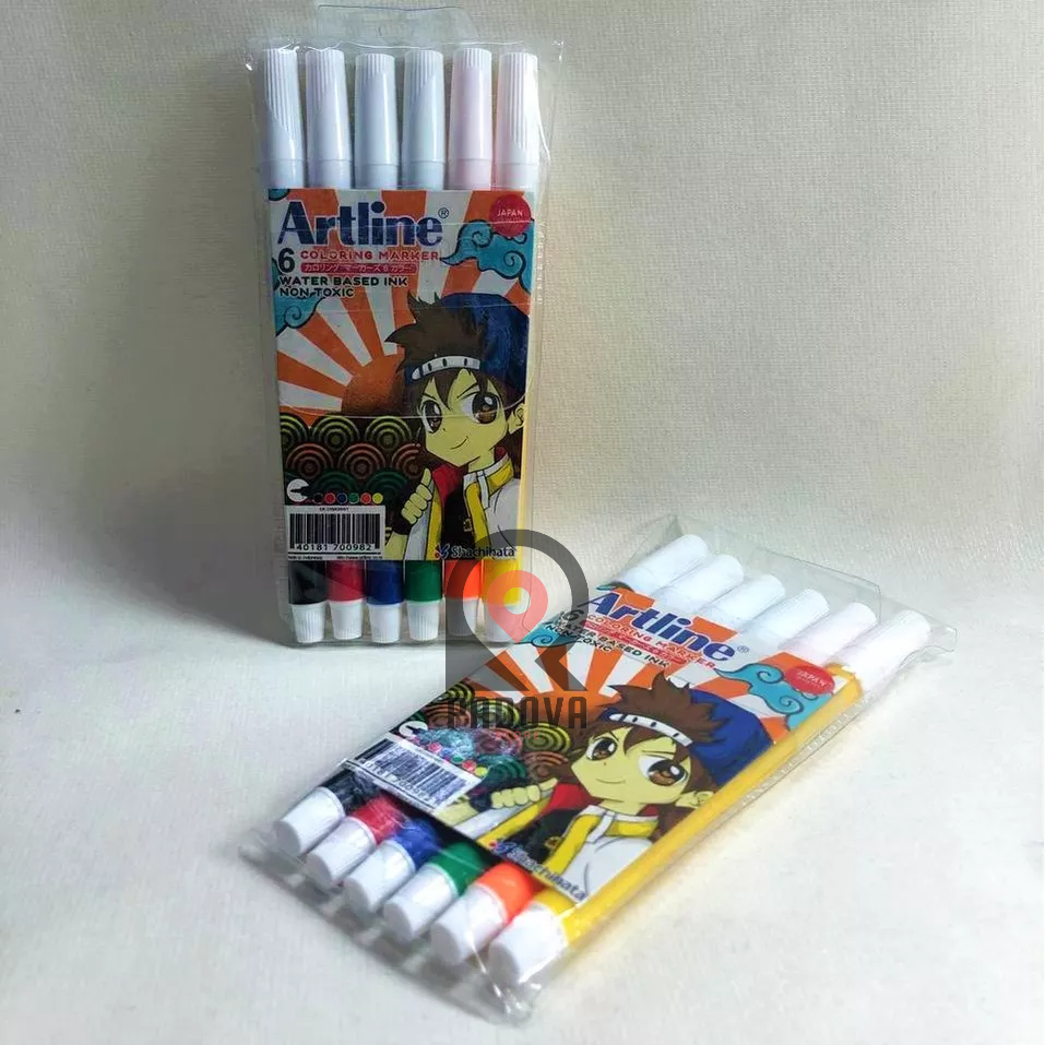 

Spidol Warna Isi 6 SATU SET / Artline 6 Colouring Markers