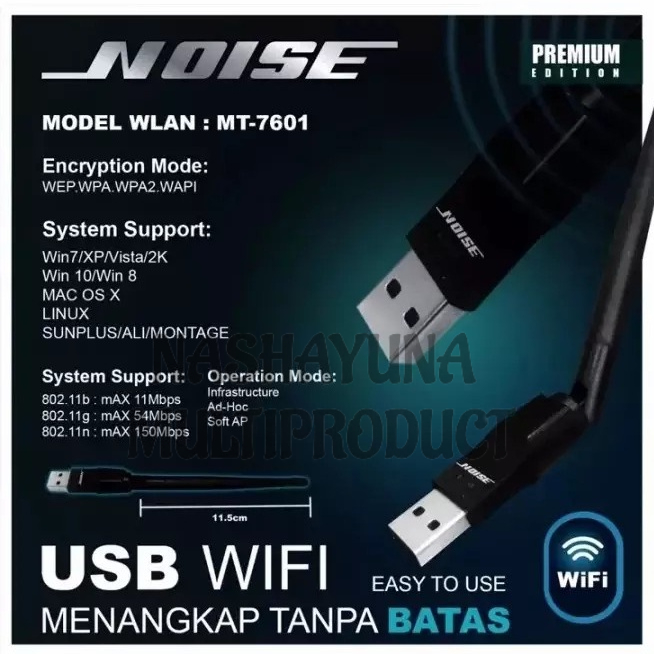 [BAYAR DI TEMPAT] DONGLE STB WIFI / USB ADAPTOR DONGLE DIGITAL NOISE WLAN MT-7601