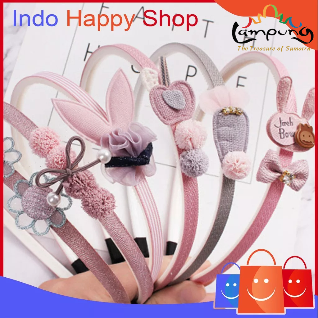 ⭐️𝐈𝐇𝐒 𝟎𝟓𝟏 𝐋𝐚𝐦𝐩𝐮𝐧𝐠⭐️Bando Anak Motif Bunga Lucu Bandana Anak Child Hair Clip Hair Band Korea Headband Carton