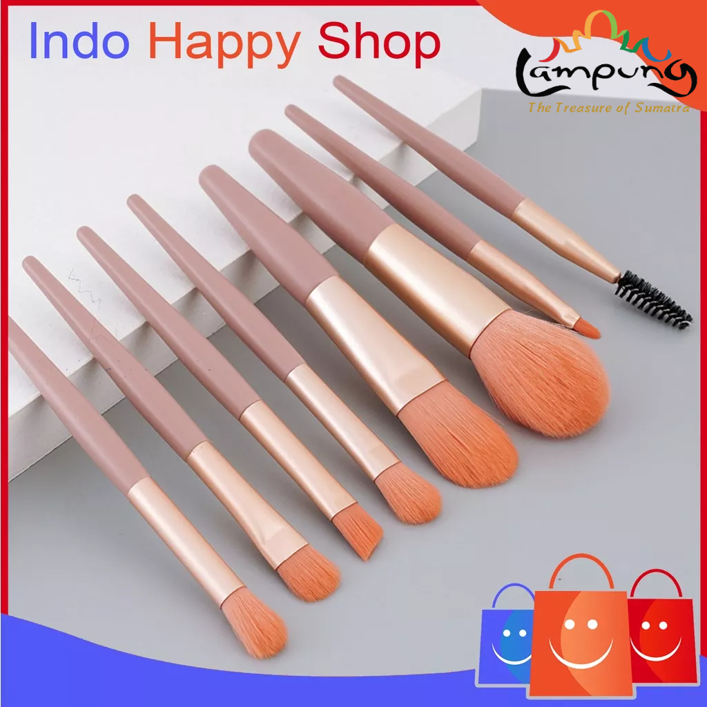 ⭐️𝐈𝐇𝐒 𝟓𝟔𝟕 𝐋𝐚𝐦𝐩𝐮𝐧𝐠⭐️Make Up Brush Kuas Make Up Set Isi 8 Pcs