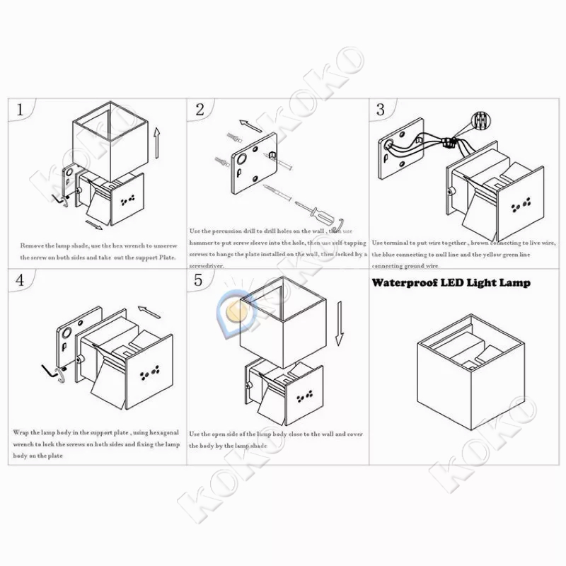 【local seller】Lampu Dinding Teras Minimalis Dekorasi Outdoor / Lampu Tembok Anti Air 2 Arah Led Nordic Series / Lampu Dinding Modern Outdoor / Lampu Outdoor Dinding Teras / Lampu Teras Lampu Pagar