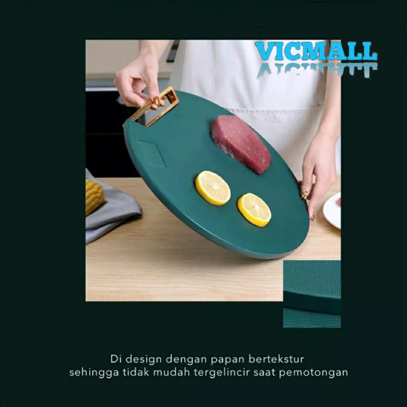 VICMALL - Talenan PE Anti Jamur / CUTTING BOARD PREMIUM Dapur Hijau Emerald Kualitas Premium Tebal