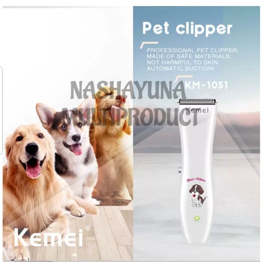 TERBAIK!! ALAT CUKUR BULU HEWAN KEMEI KM-1051 CAT / DOG HAIR TRIMMER PET SHAVER