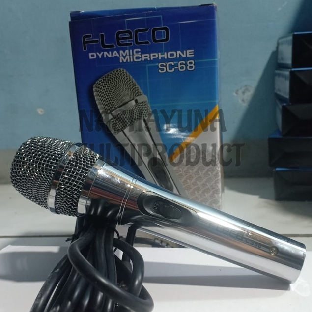 Mic Karaoke Fleco SC 68 / Fleco Dynamic Microphone SC-68 / Microphone Wire Profesional Fleco SC-68