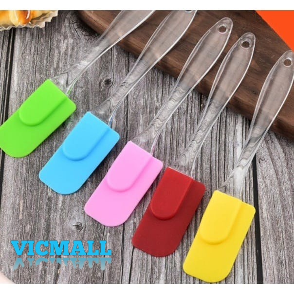 VICMALL - SPATULA GAGANG SILIKON BENING SPATULA SILICONE SCRAPER BAKING CAKE