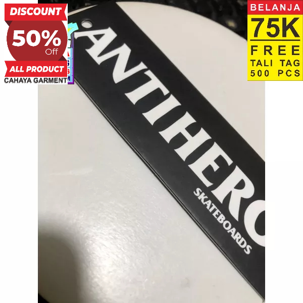 

ANTIHERO 400GSM TAG SUPER PREMIUM CO 1X DI KIRIM 600PCS