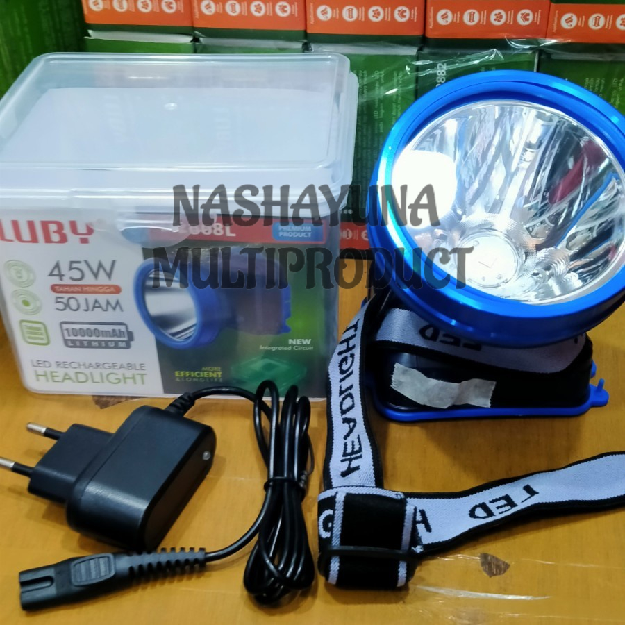 Senter Kepala / headlamp Murah Luby L-2868L Cahaya Super Terang Dan Berkualitas