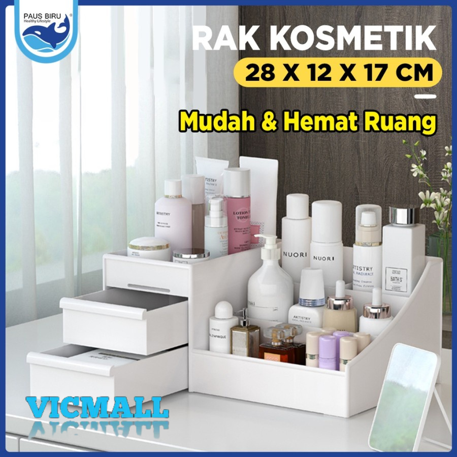 VICMALL - Rak  Mini Cosmetic Penyimpanan Kotak Storage Rak Makeup Drawer / RAK SUSUN KOSMETIK MINI