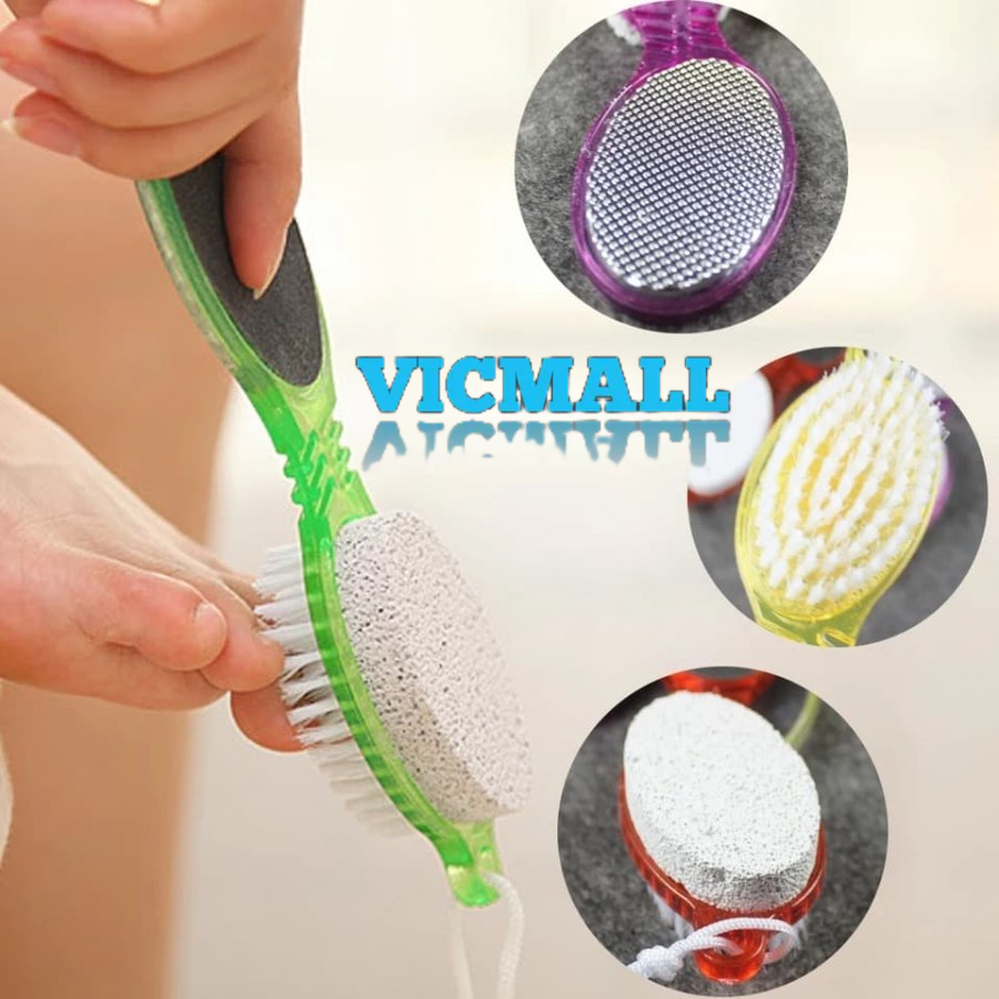 VICMALL - ALAT PEDICURE KAKI 4 in 1 / FOOT BRUSH / TOOL PEMBERSIH KAKI KOMPLIT