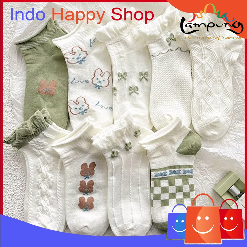 ⭐️𝐈𝐇𝐒 𝟕𝟕𝟖 𝐋𝐚𝐦𝐩𝐮𝐧𝐠⭐️Kaos Kaki Wanita Kaos Kaki Jepang Pendek Girls Socks Japanese Fashion