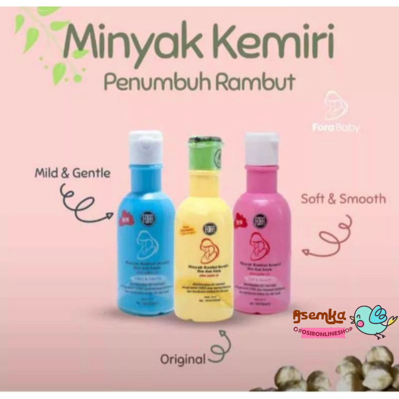 Minyak Kemiri Penumbuh Rambut Fora Jojoba Oil 65ml