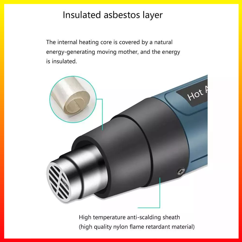 Heat Gun Electric Hot Air Gun Dryer Heat Solder Thermal 2000 W Layar Digital ZHCY - 7ROT88GR