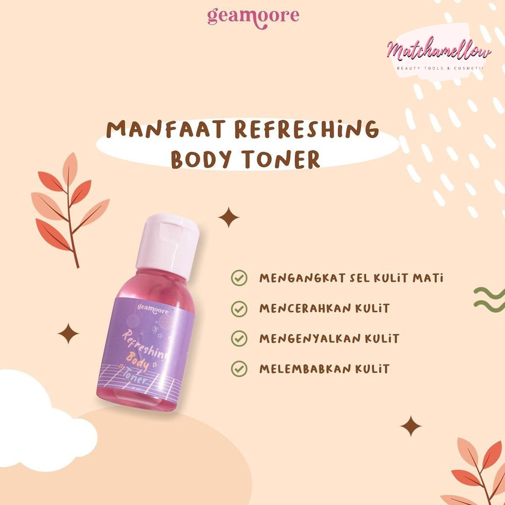 ❄️MATCHA❄️GEAMOORE REFRESHING BODY TONER - TONER BADAN GEAMOORE ORIGINAL BPOM