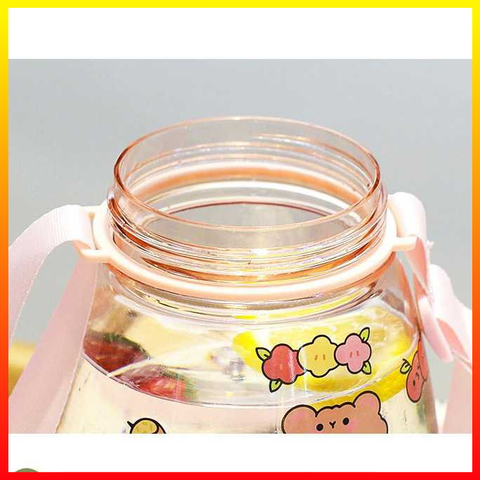 Botol Minum Anak Desain Lucu Bebas BPA Free dengan Sedotan 1300ML - 7CHA06YL