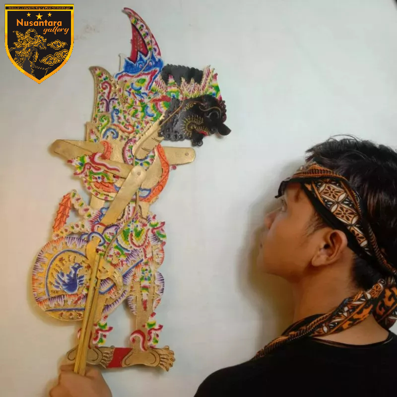 Wayang Kulit Sapi Asli Duryudana / Duryudono Ukuran Standar Dalang