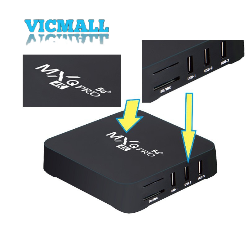 VICMALL - 2GB+16GB Android TV BOX MXQ PRO 4K 5G - Smart TV Box Media Player - TV BOX Ram 2GB / Rom 16GB SET TOP BOX STB