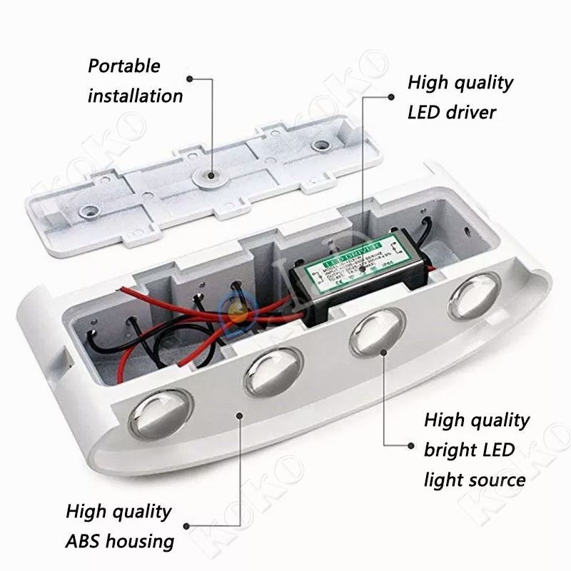 【penjual lokal】Lampu Dinding Indoor 4 Lampu / 6 Lampu / 8 Lampu Minimalis Sudah Termasuk Lampu Cocok Untuk Di Tembok Pilar Dinding