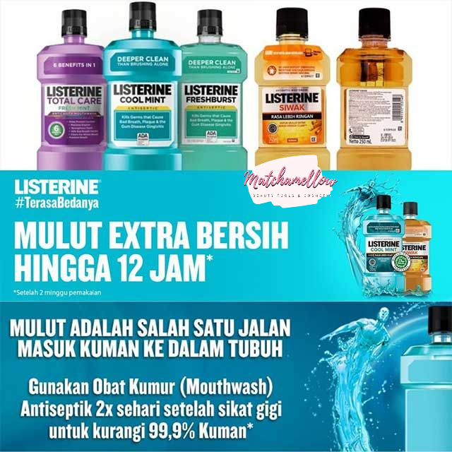 ❄️MATCHA❄️[500 ML] LISTERINE ANTISEPTIC MOUTHWASH - OBAT KUMUR ANTISEPTICK FRESH