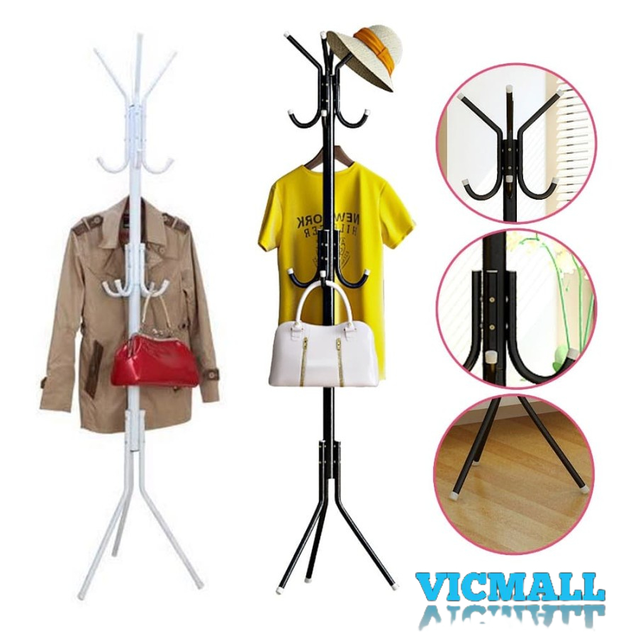 VICMALL - Hanger Gantungan Baju Tas Topi / Stand Hanger Hook Multifungsi