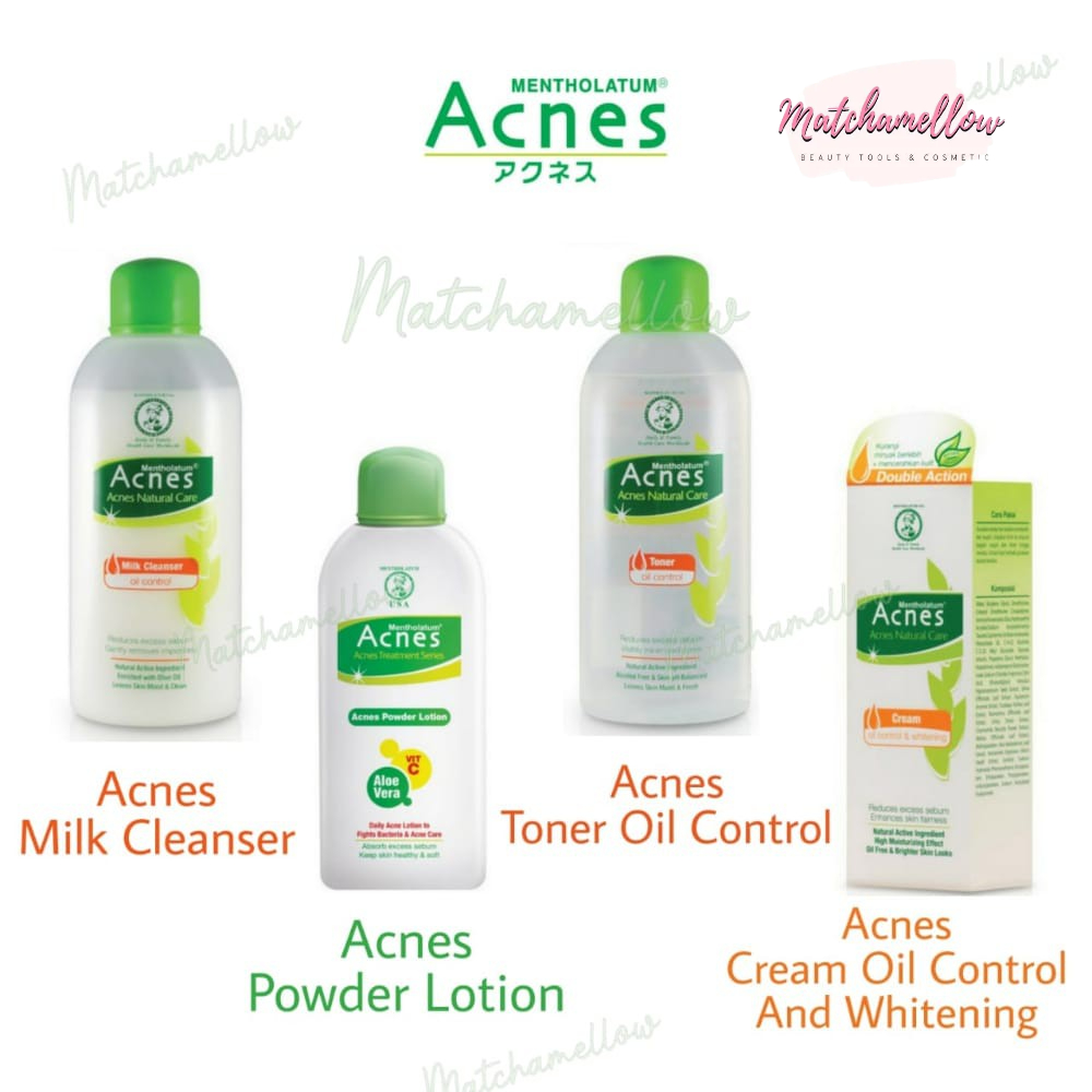 ❄️MATCHA❄️ ACNES NATURAL CARE OIL CONTROL SERIES - ACNE CREAM MILK CLEANSER TONER ORIGINAL