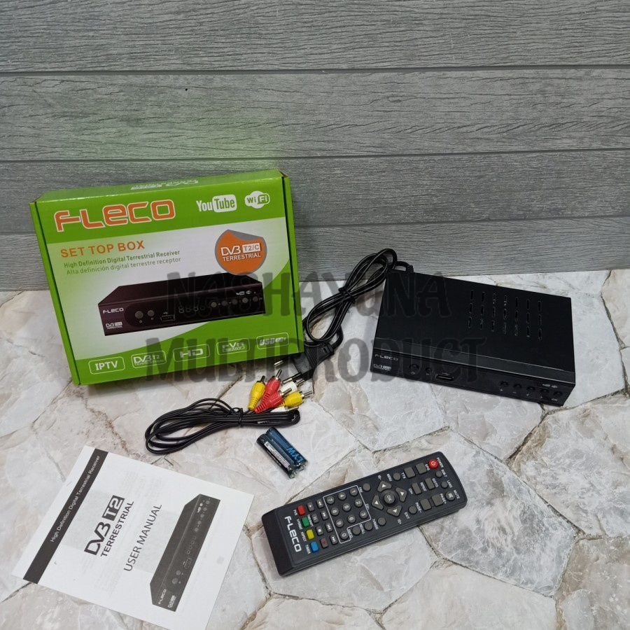 Set Top Box Fleco T2 DVB Receiver - STB Fleco T2 DVB Terrestria