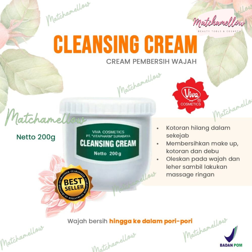 ❄️MATCHA❄️ VIVA CLEANSING CREAM 550 , 200 GR / PEMBERSIH MAKE UP ORIGINAL