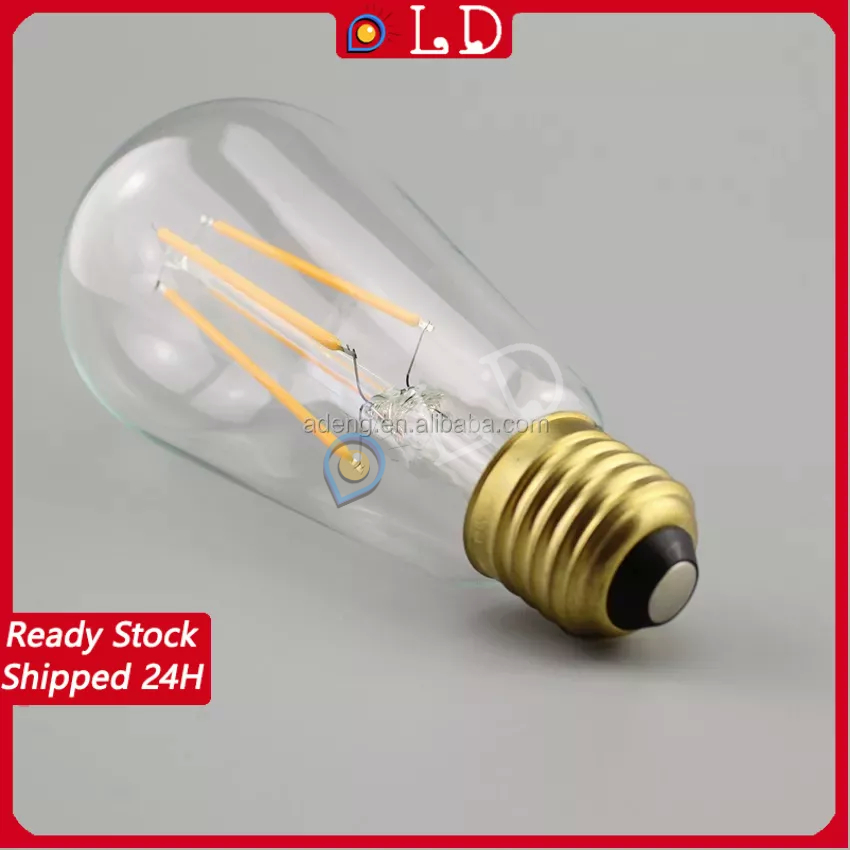 Lampu LED Filamen 4 Watt Edison 4W Filament Led 4W Bulb 4W E27 Oval Lampu Cafe