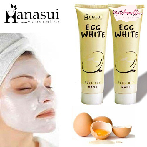 ❄️MATCHA❄️ MASKER TELUR HANASUI BPOM / EGG WHITE PEEL OFF MASK