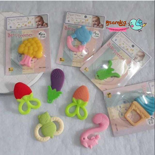 Gigitan bayi yeoyeo / kinawa baby / gigitan karet padat