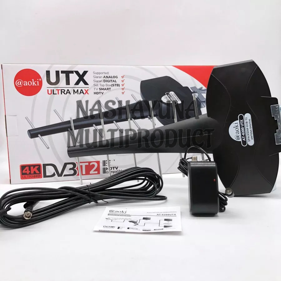 ANTENA DIGITAL MEREK AOKI AT-6200 OUTDOOR 4K HDTV TAHAN AIR DAN SINAR UV