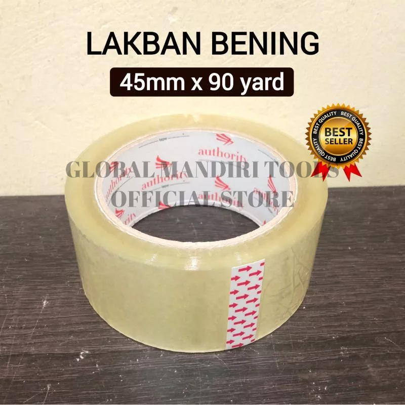 

Lakban Bening 45mm x 90yard Authority - Harga 1pcs