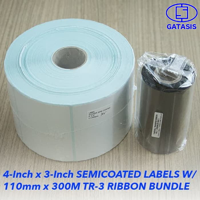 

Paket Label Sticker Semicoated Ukuran 4 Inch x 3 Inch dengan Ribbon Wax Premium