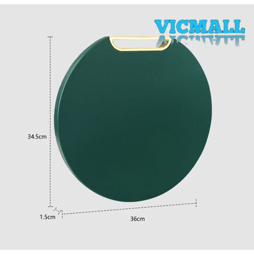 VICMALL - 2in1 Cutting Board / Talenan Bulat 2 in 1 dan Parutan Minimalis Bahan Plastik Anti Jamur Bakteri Bisa Berdiri