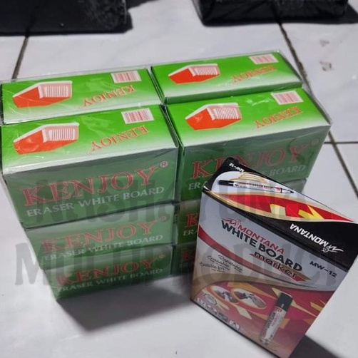 Spidol Montana White Board Maker MW-12 Dan Penghapus Kenjoy Berkualitas (PerLusin)