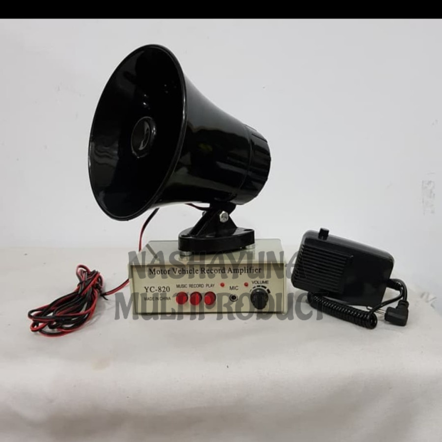 MEGAPHONE/PENGERAS SUARA FLECO YC-820 BISA DI GUNAKAN DI KENDARAAN/JUALAN KELILING